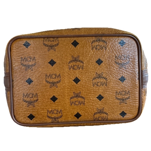 MCM Cognac Visetos Bucket Crossbody Shoulder Bag - Picture 2 of 9